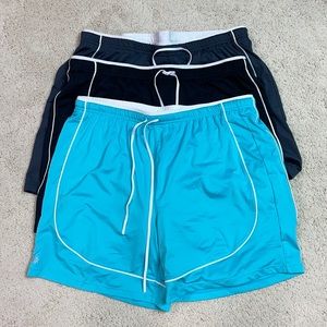Three pair of Athleta shorts.
